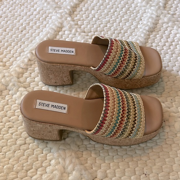 Steve Madden Multicolor Wedge Sandals - Picture 6 of 6